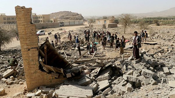an air strike that destroyed a house an air strike that destroyed a house