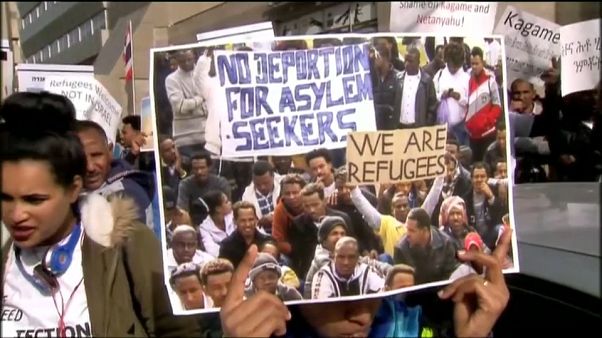Protestas en Israel contra las políticas migratorias Protestas en Israel contra las políticas migratorias