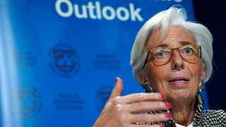 IMF Managing Director Christine Lagarde, in Davos, Switzerland, January 22