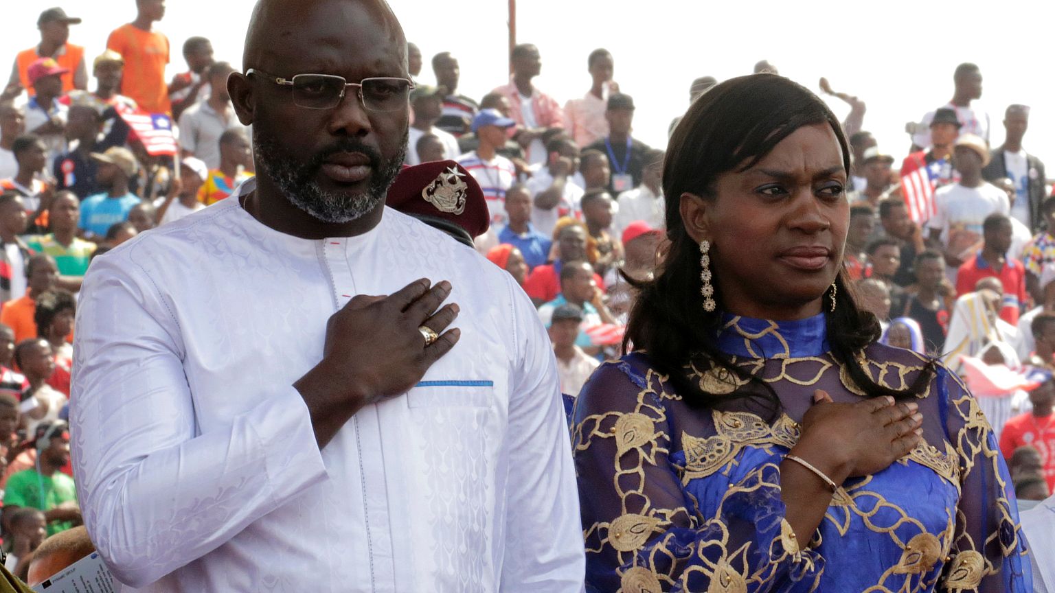 Liberia: George Weah presta giuramento allo stadio