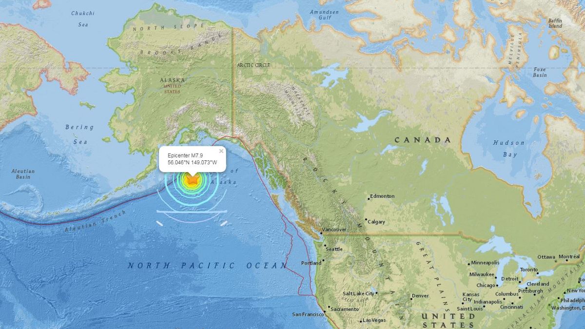 Άρση της προειδοποίησης για τσουνάμι για την Καλιφόρνια μετά τον σεισμό των 8,2 Ρίχτερ ανοιχτά της Αλάσκας
