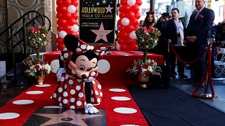 Minnie egér is csillagot kapott Hollywood-ban