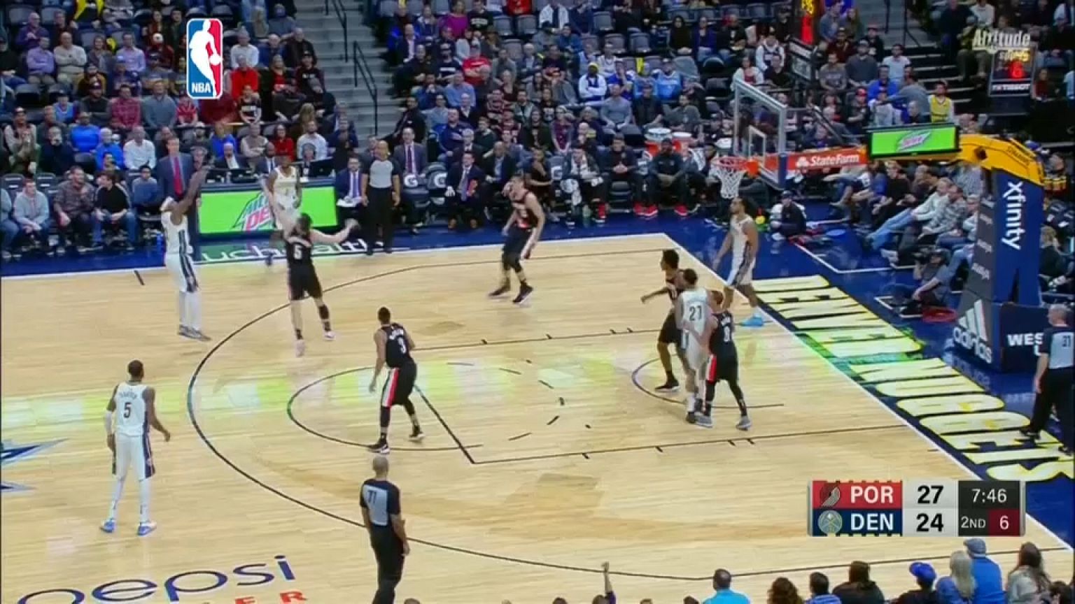 Denver Nuggets 104-101 Portland Trail Blazers