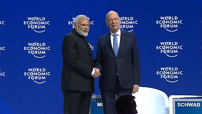 رئيس وزراء الهند ناريندرا مودي في المنتدى الاقتصادي العالمي