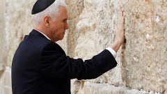 Pence an Klagemauer