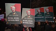 Protestas contra Trump en Suiza