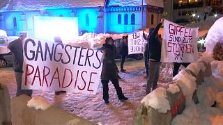 Anti-Trump Demos in Davos
