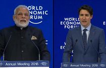 Keine Abschottung: Modi und Trudeau warnen in Davos vor Protektionismus