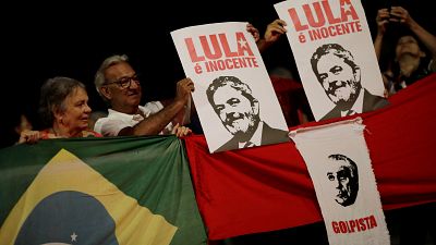 Manifestação de apoio a Lula em Porto Alegre