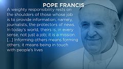 Pope warns against 'fake news'