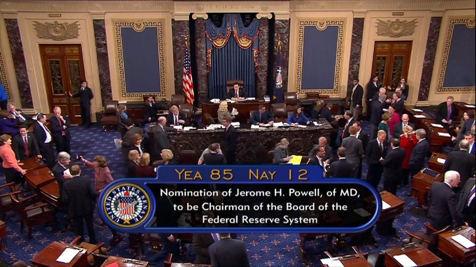 Yeni FED Başkanı Powell'a Senato'dan onay