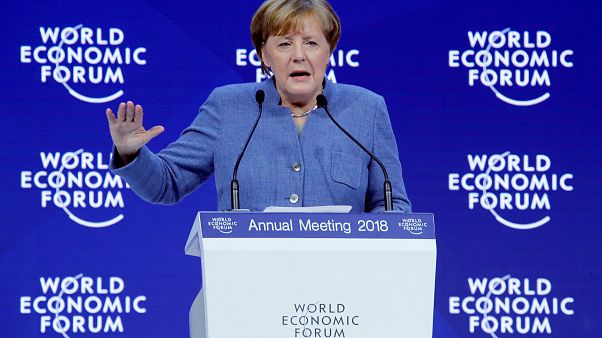 I discorsi di Gentiloni, Merkel e Macron al WEF di Davos I discorsi di Gentiloni, Merkel e Macron al WEF di Davos