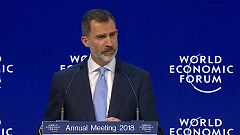 Felipe VI defiende Europa y la Constitución española en Davos