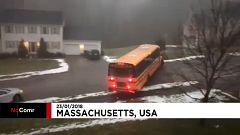 Irányíthatatlan iskolabusz Massachusetts-ben