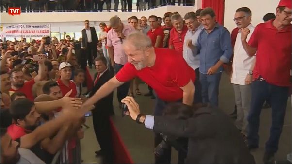 Ex-Brazilian president Lula da Silva says "I committed no crime" Ex-Brazilian president Lula da Silva says "I committed no crime"