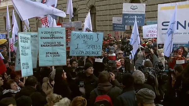 Streik in Slowenien Streik in Slowenien