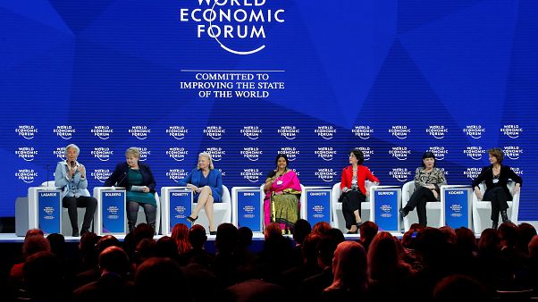 As 7 co-diretoras do Fórum Económico Mundial As 7 co-diretoras do Fórum Económico Mundial