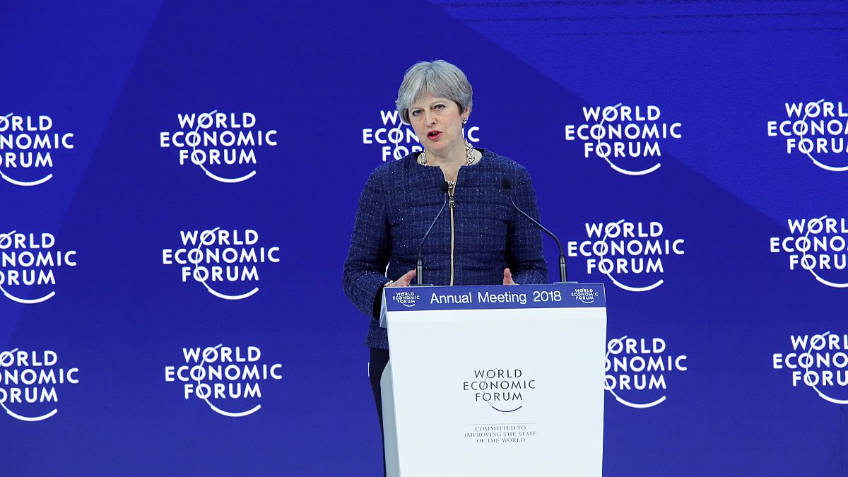 Theresa May a Davos