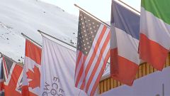 Megérkezett Davosba az amerikai elnök