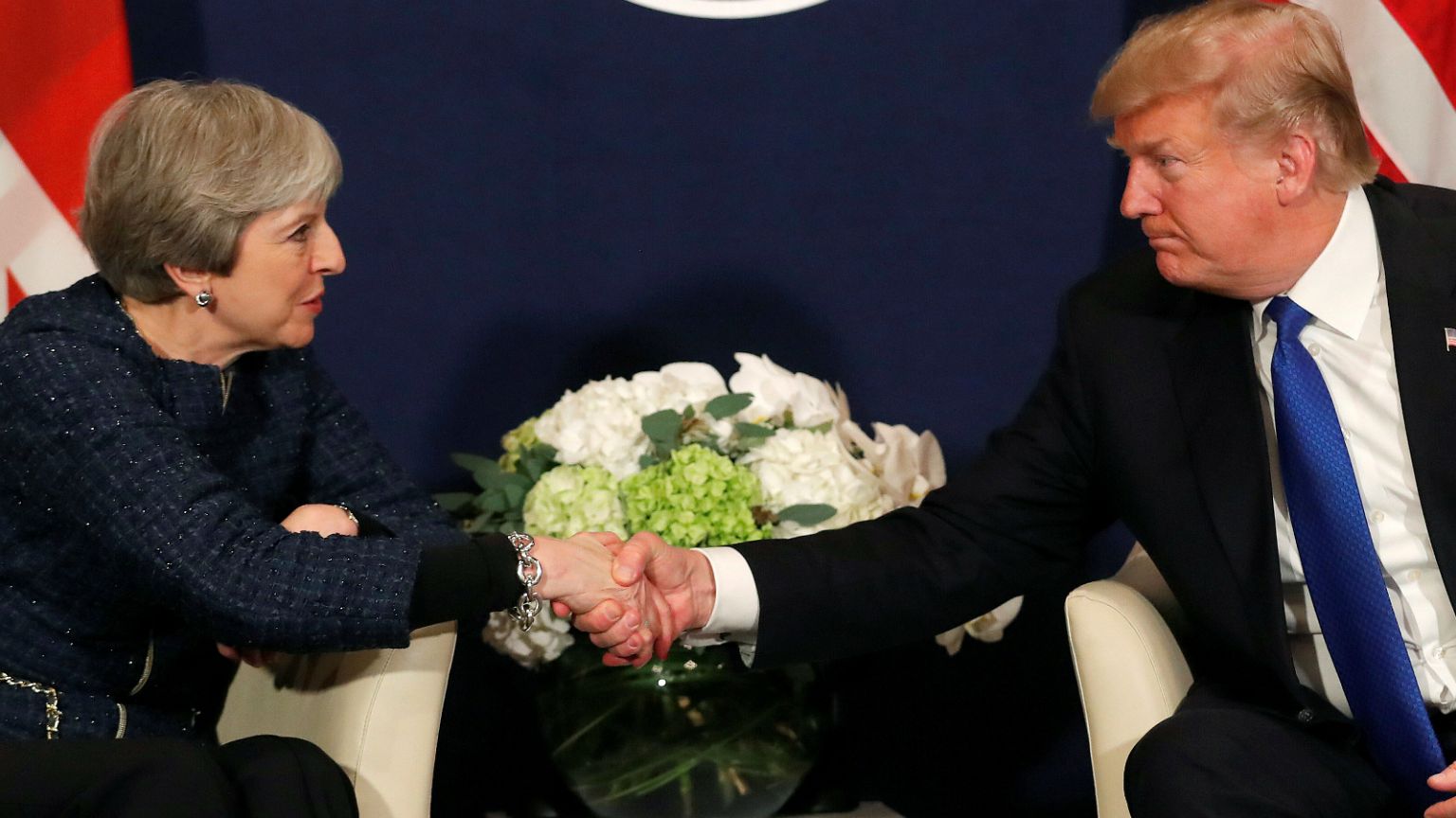 Trump mit May "auf einer Wellenlänge"