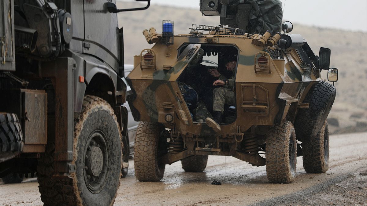 نیروهای ارتش ترکیه در نزدیکی برصایا