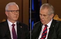 Eldurvult a cseh államfőjelöltek utolsó tv-vitája