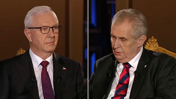 Eldurvult a cseh államfőjelöltek utolsó tv-vitája Eldurvult a cseh államfőjelöltek utolsó tv-vitája