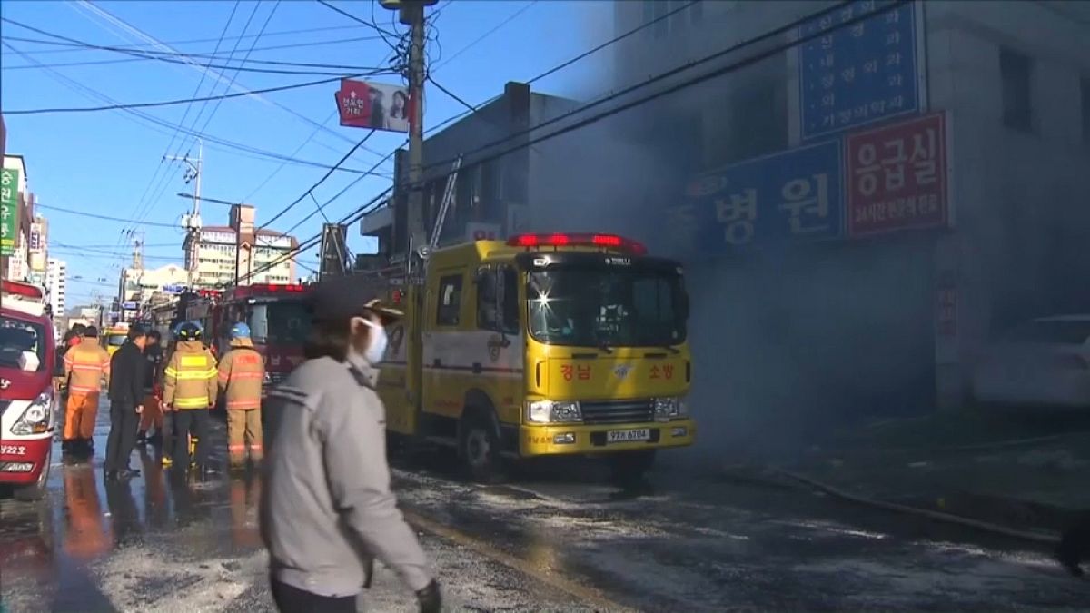 Dozens killed and injured in fire at South Korean geriatric hospital
