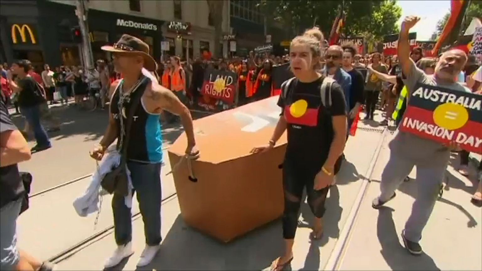 Invasion Day protests put Australia Day celebrations in shade