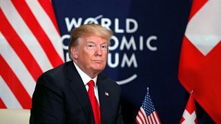 U.S. President Donald Trump during the World Economic Forum (WEF)