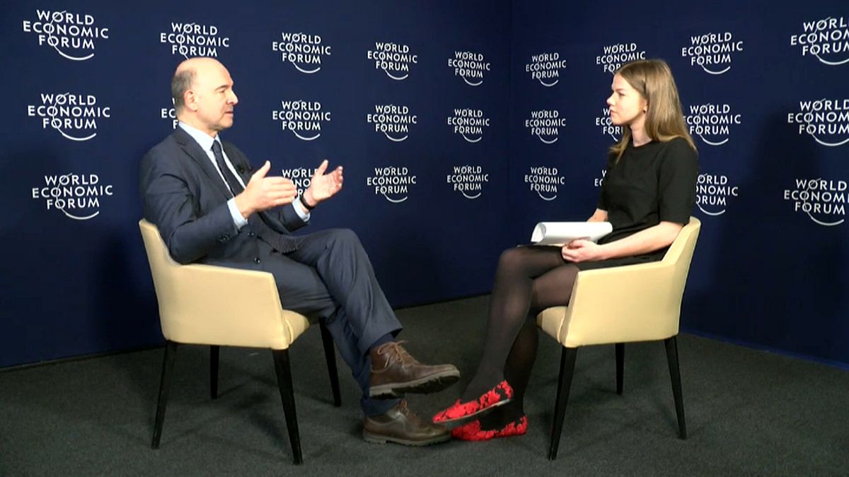 Moscovici in Davos: "No Europe First" to counter Trump, but the "European Way".