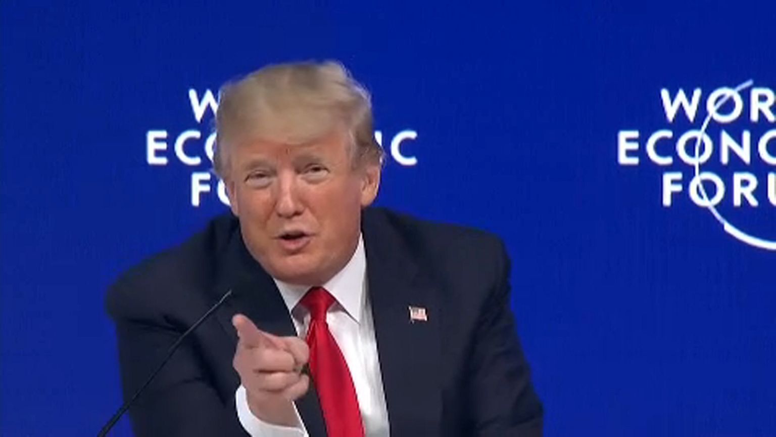 Trump Davosban: "Amerika az első, de nem az egyedüli"