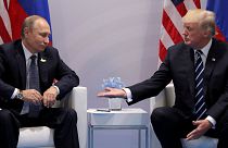 Donald Trump meets Vladimir Putin at the G20 summit (July 7, 2017)