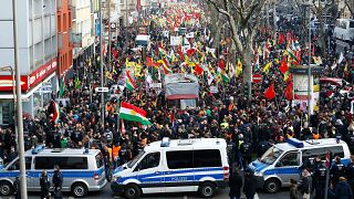 Антитурецкий митинг немецких курдов