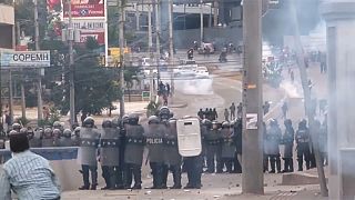 Honduras protesta contra la investidura de Juan Orlando Hernández
