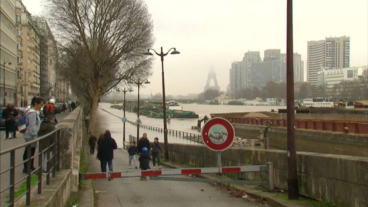The Seine river in Paris is threatening to burst its banks 