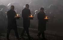 Polish leaders during 73rd anniversary of Holocaust remembrance day