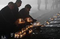 L'hommage aux victimes de l'Holocauste à Auschwitz