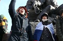 Pro-Navalny supporters in Vladivostok