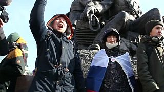 Pro-Navalny supporters in Vladivostok