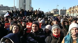 Protestas para boicotear las presidenciales rusas