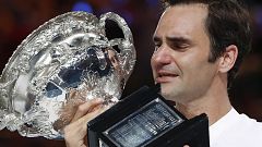 Avustralya Açık'ta tek erkeklerde İsviçreli Federer kupayı kaldıran sporcu oldu