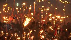 Antorchas en homenaje a José Martí