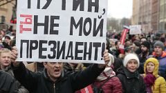 Milhares protestam na Rússia contra Vladimir Putin