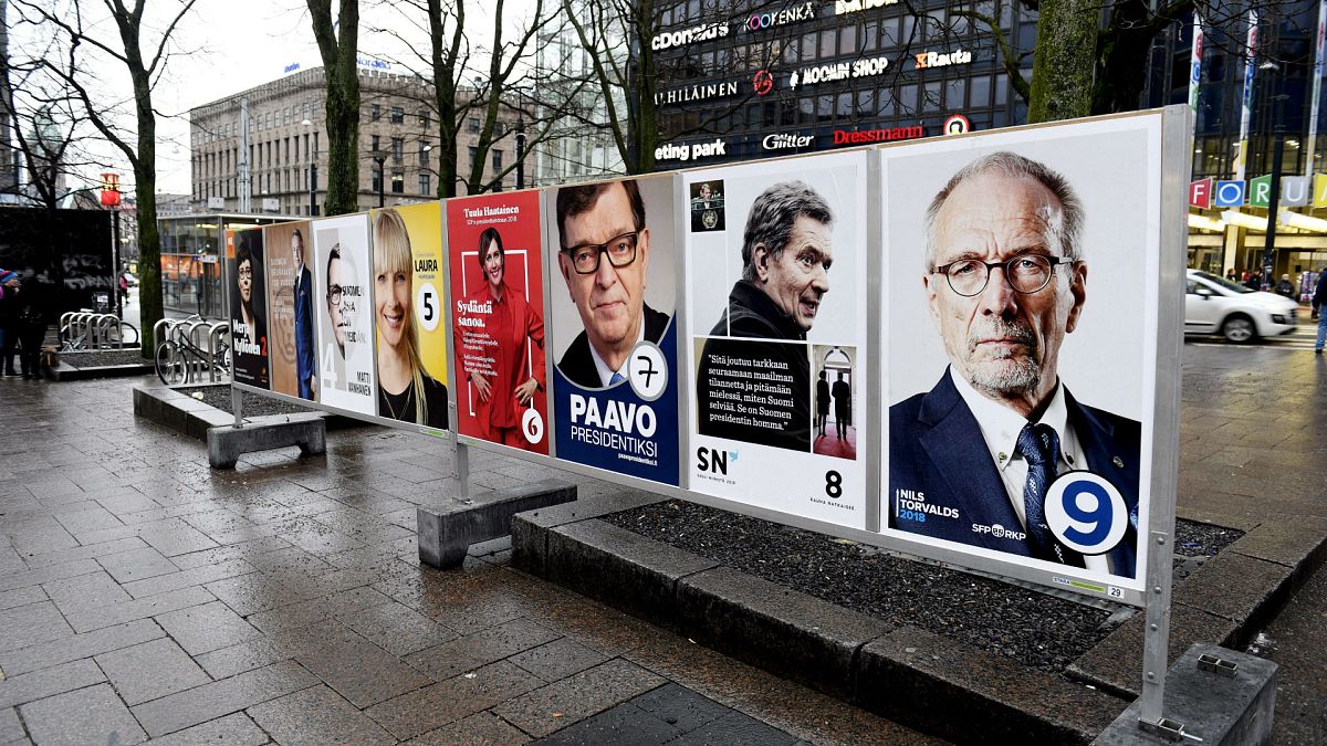 Választási plakátok Helsinkiben