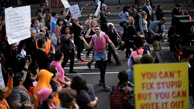 Washington'da Trump karşıtı göstericiler birleşti