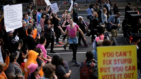Washington'da Trump karşıtı göstericiler birleşti