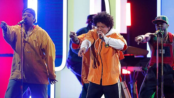 Bruno Mars tarolt a Grammy-gálán Bruno Mars tarolt a Grammy-gálán