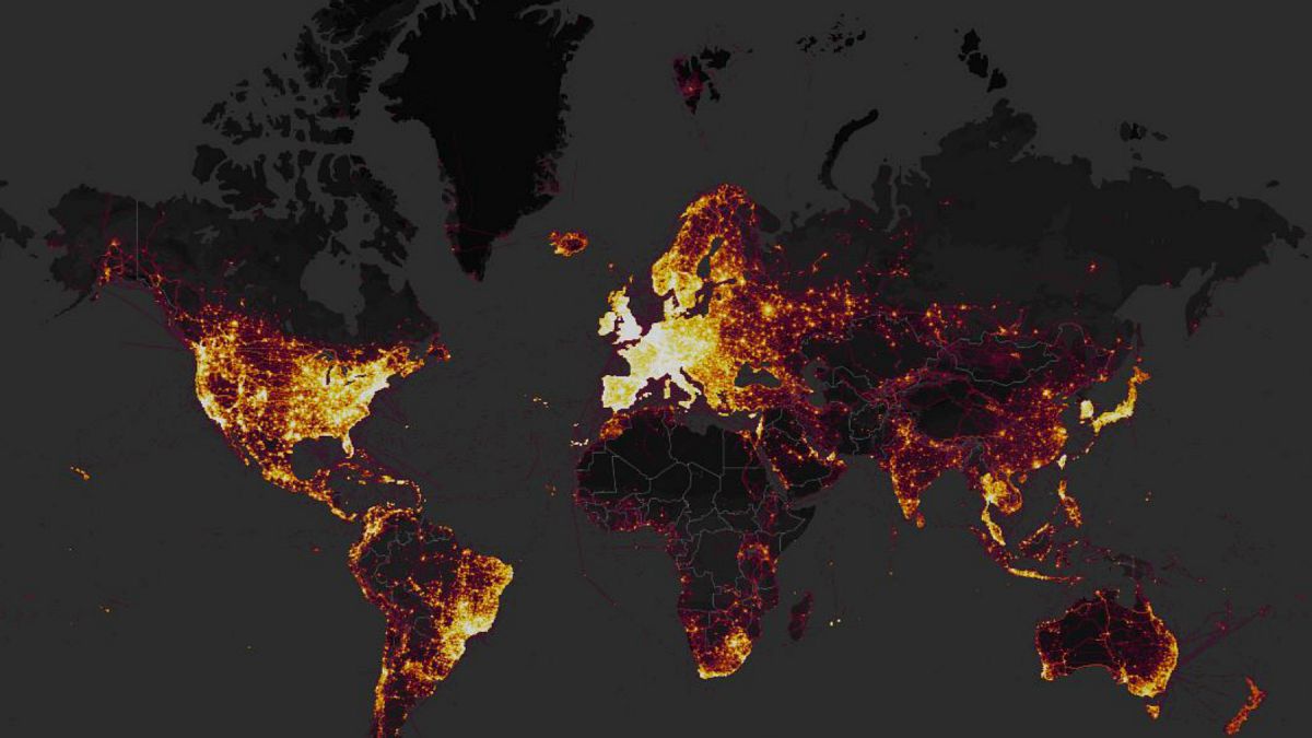 Un mapa interactivo revela la localización y rutinas de bases militares secretas