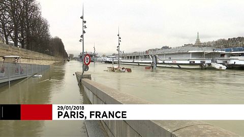 Уровень воды в Сене достиг пиковой отметки 